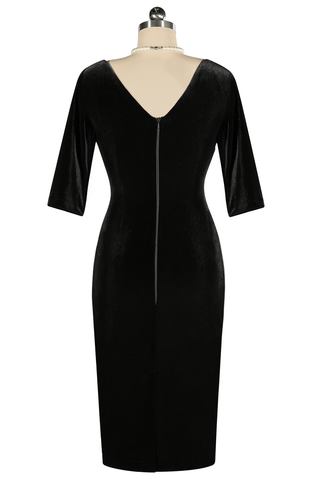 Velvet Vamp Dress (Black)
