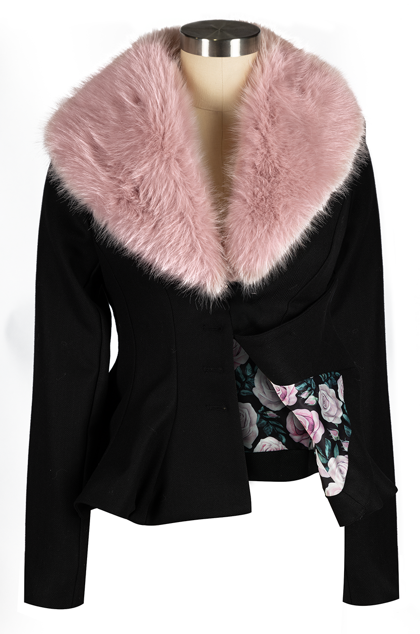 Bombshell Fur Collar Coat