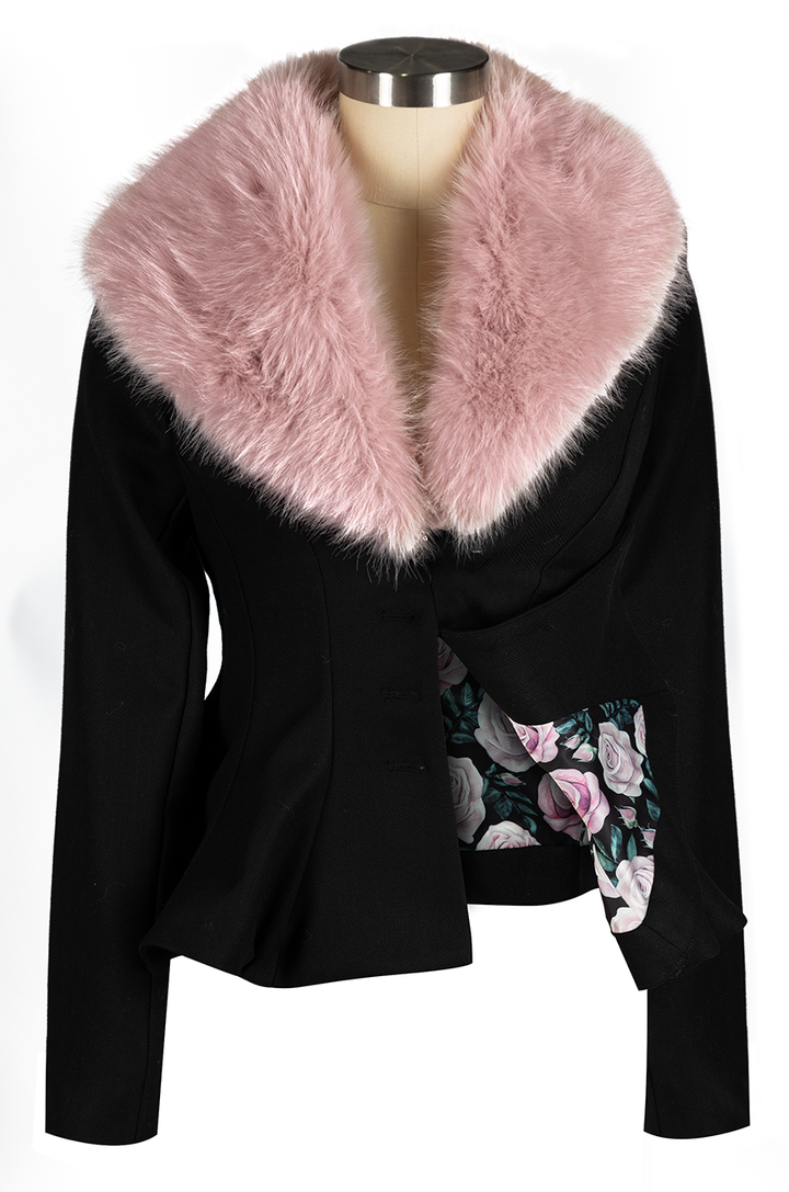 Bombshell Fur Collar Coat