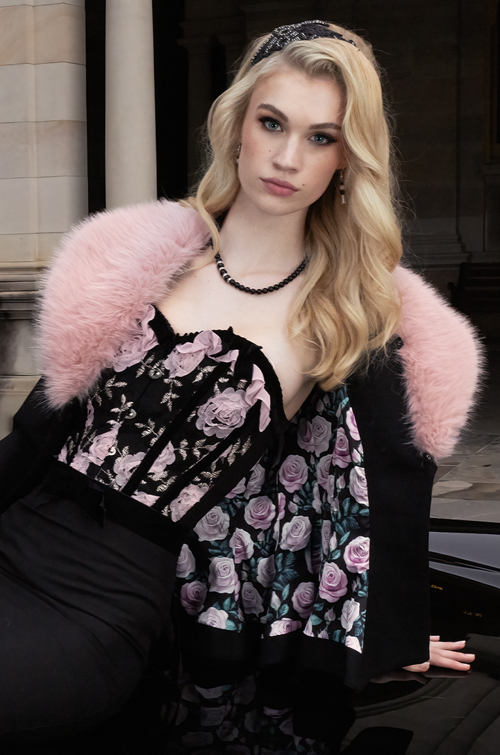 Bombshell Fur Collar Coat