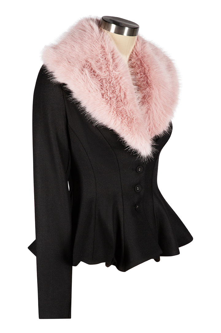 Bombshell Fur Collar Coat