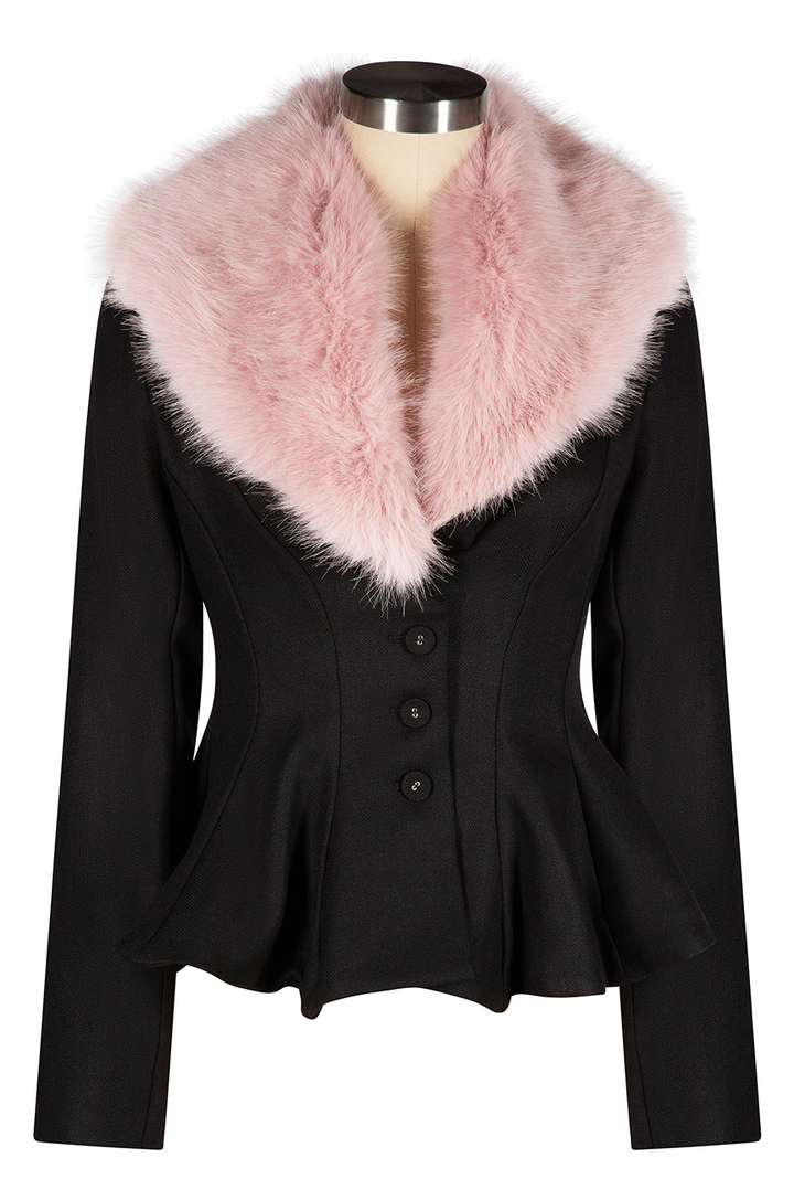 Bombshell Fur Collar Coat