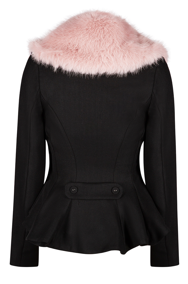 Bombshell Fur Collar Coat
