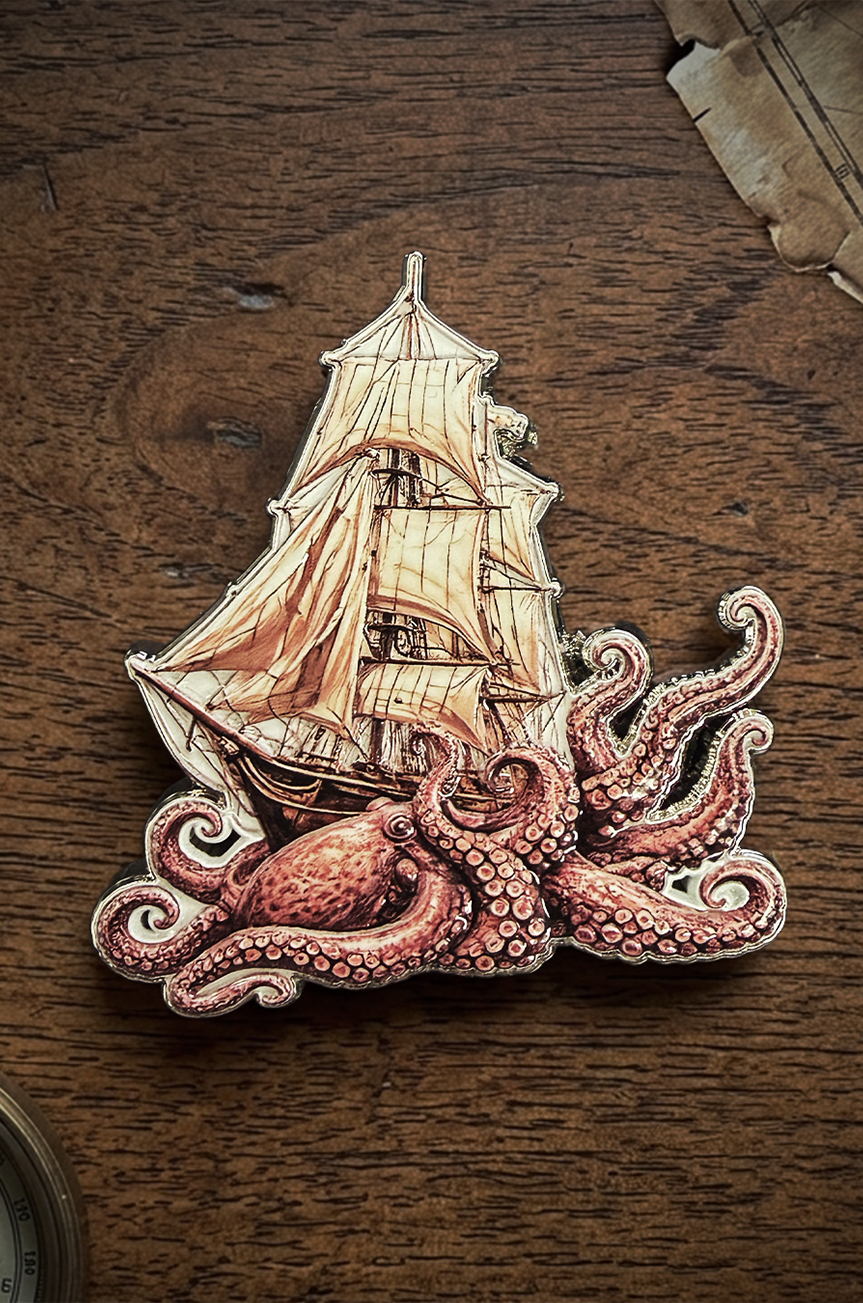 Mermaid and The Monster Follies Brooch