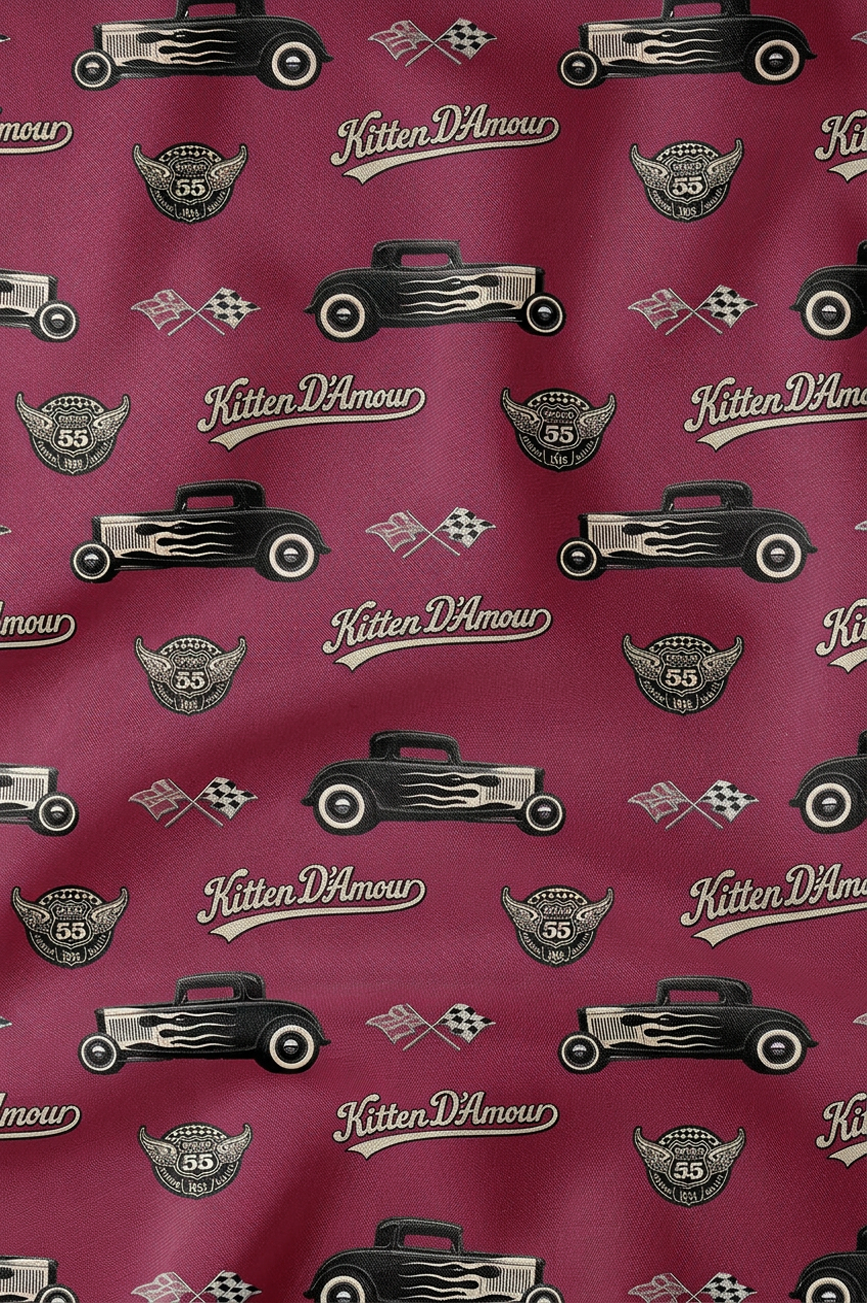 Car Club Jacket (Burgundy)