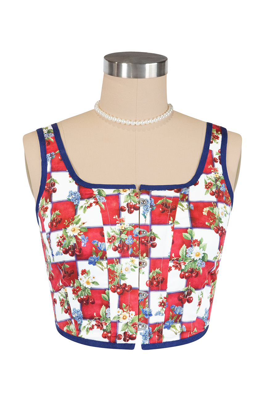 Cherry Bomb Crop Corset