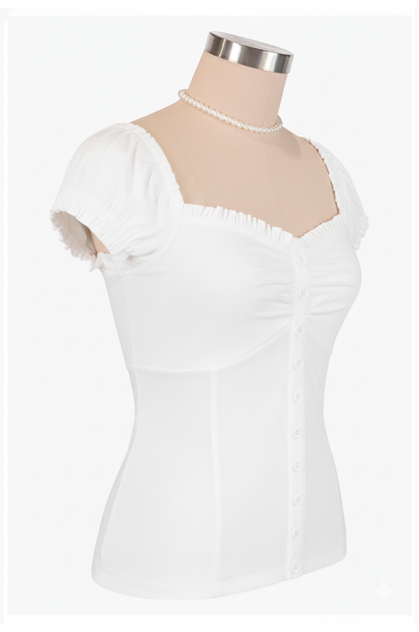 Cherry Bomb Classic Camisole (Off White)