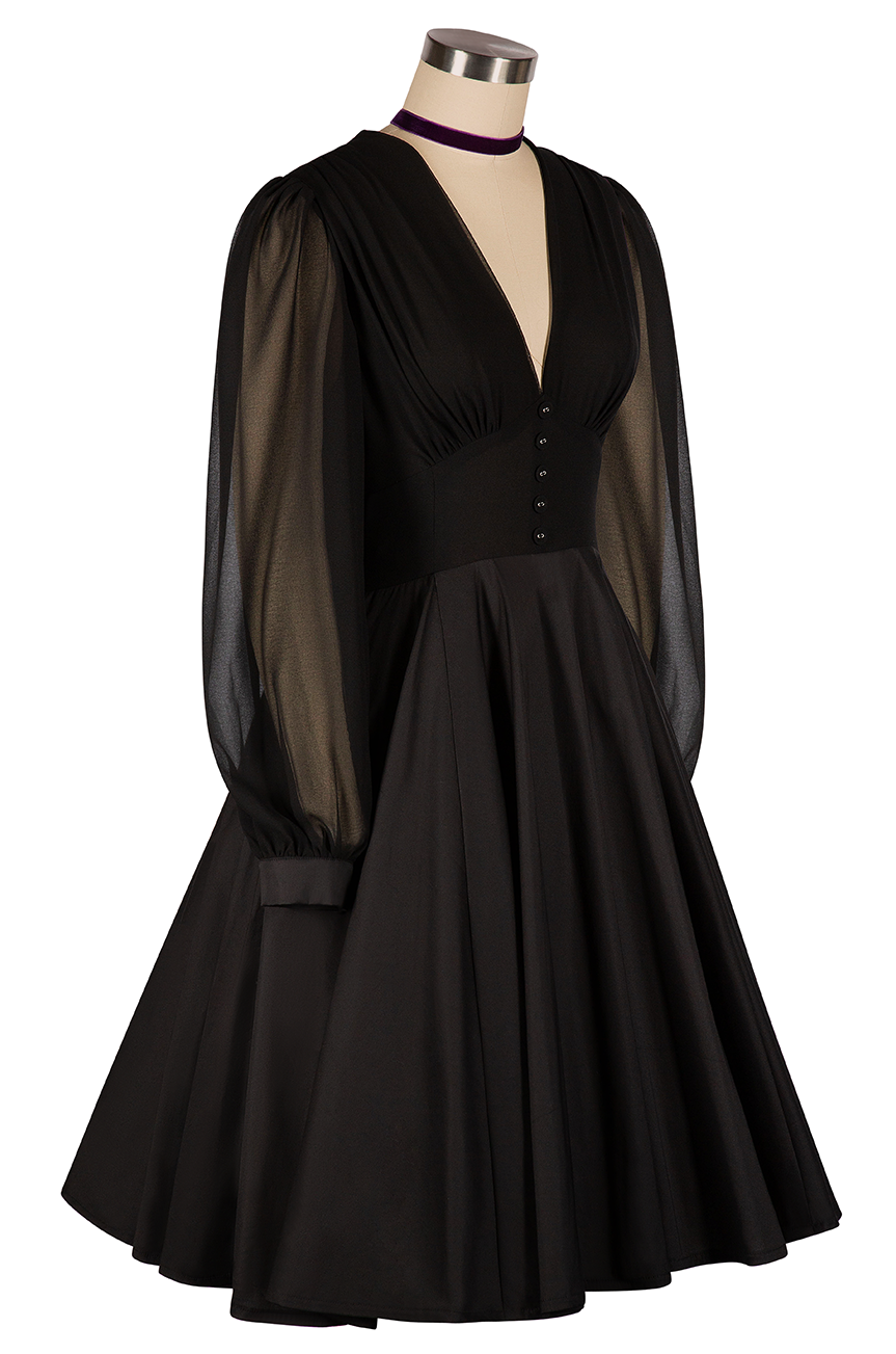 La Fleur Mystique Classic Dress (Black)