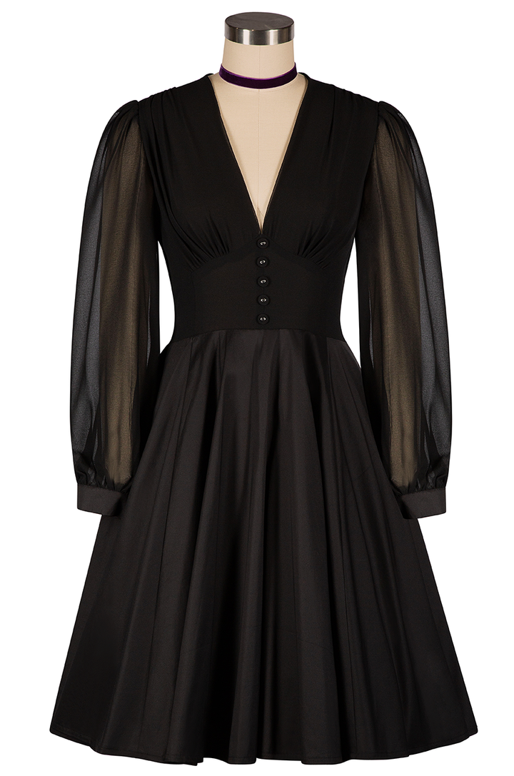 La Fleur Mystique Classic Dress (Black)