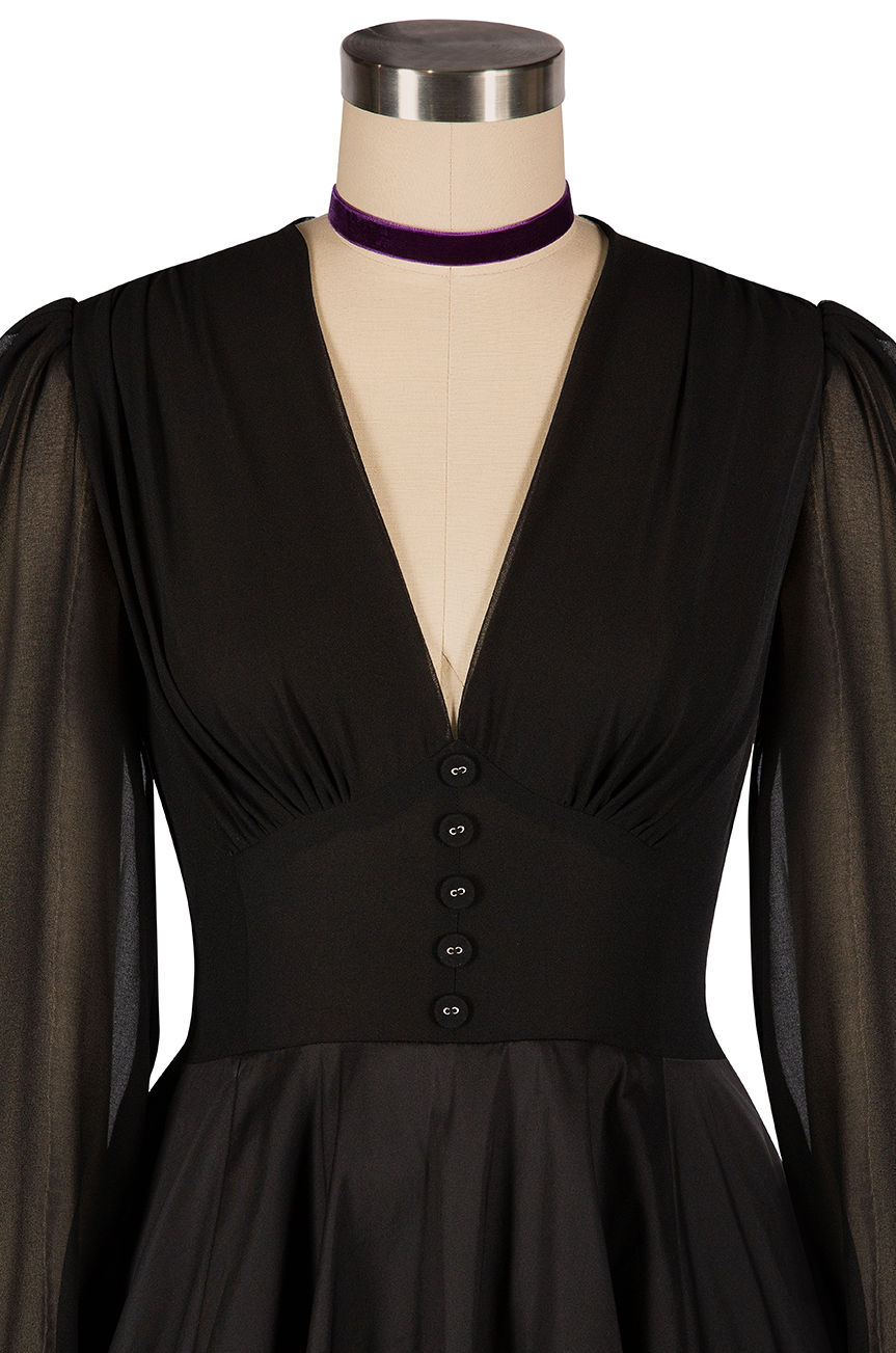 La Fleur Mystique Classic Dress (Black)