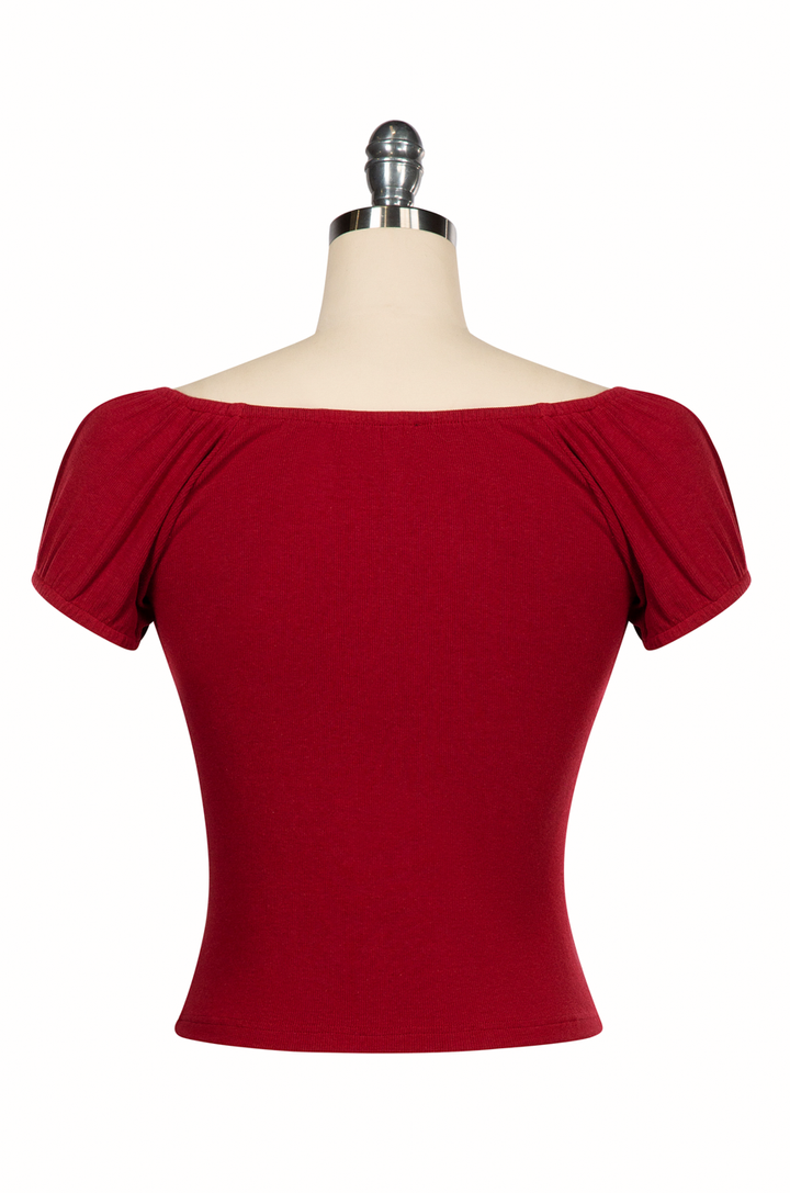 D'Amour Follies Juliette Top (Red)