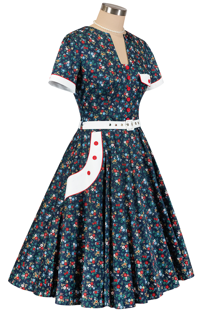 Ditsy Diner Dress