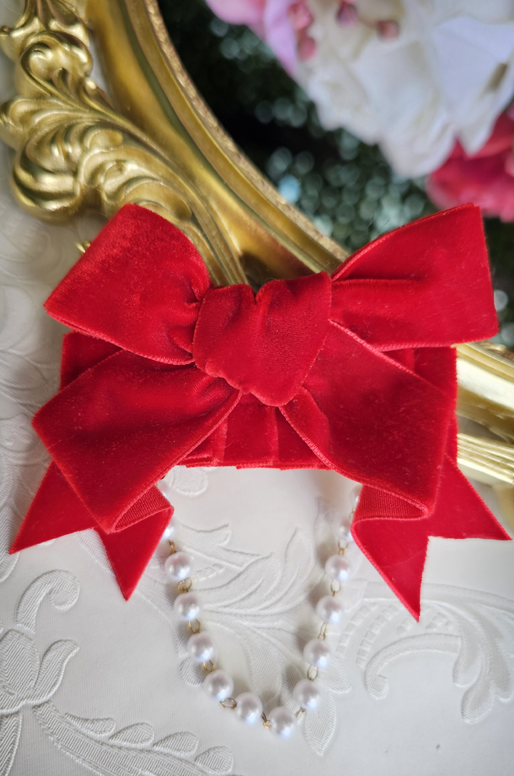 Dottie Darling Follies Hair Bow (Red)