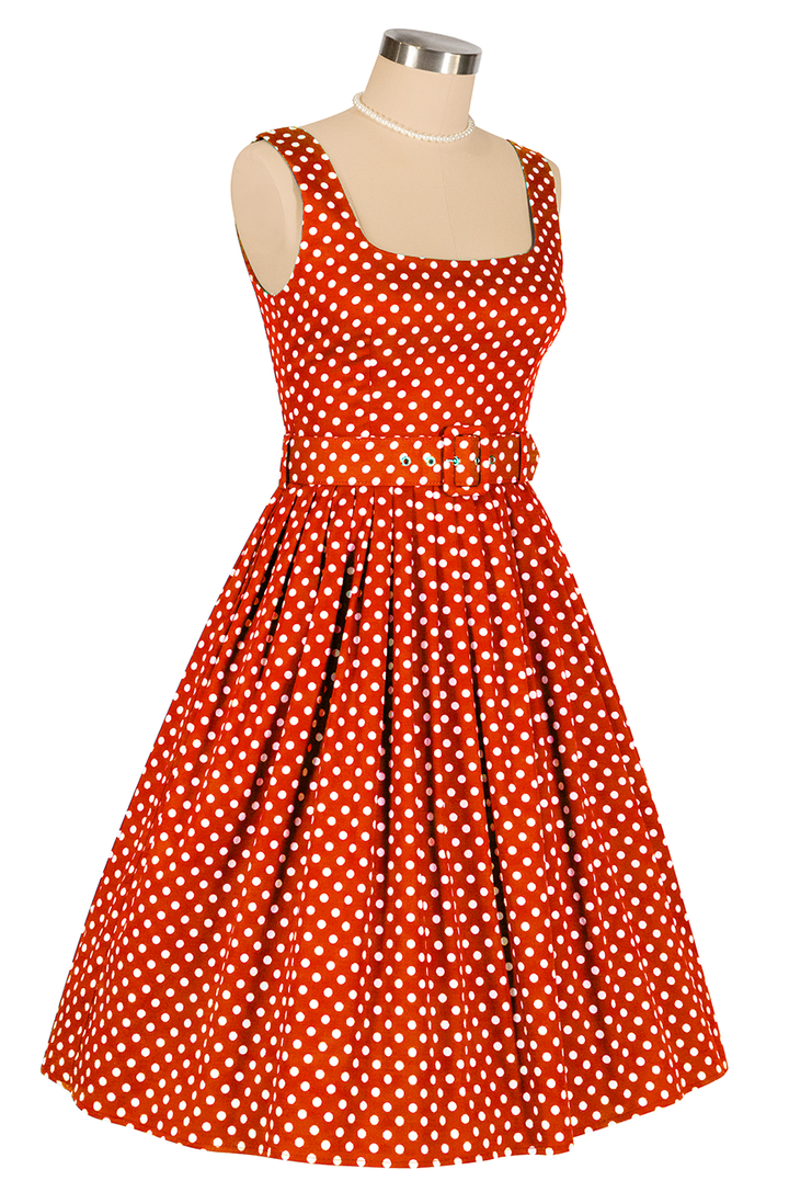 Dottie Darling Dress (Cherry Red)