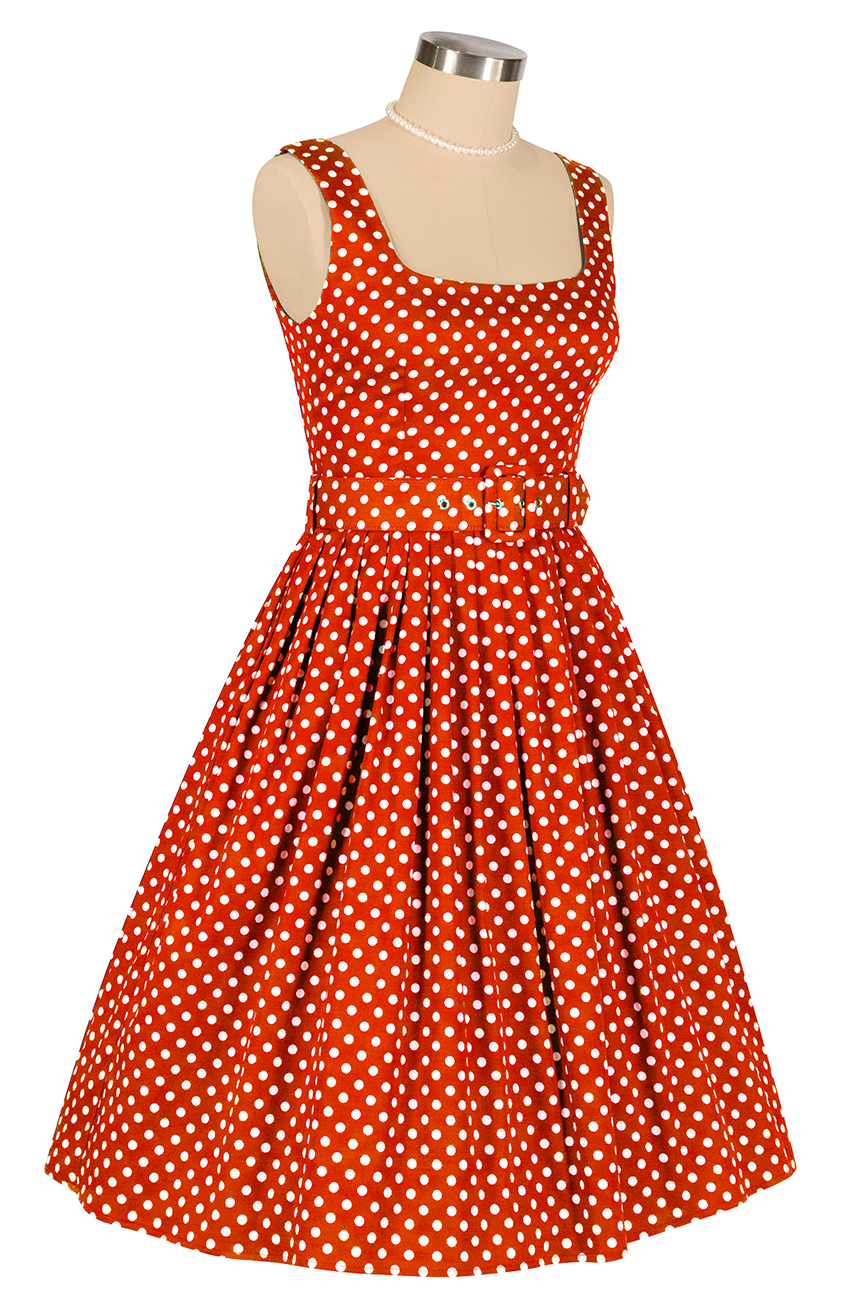 1950s dress red Buy Dottie Darling Dress Cherry Red