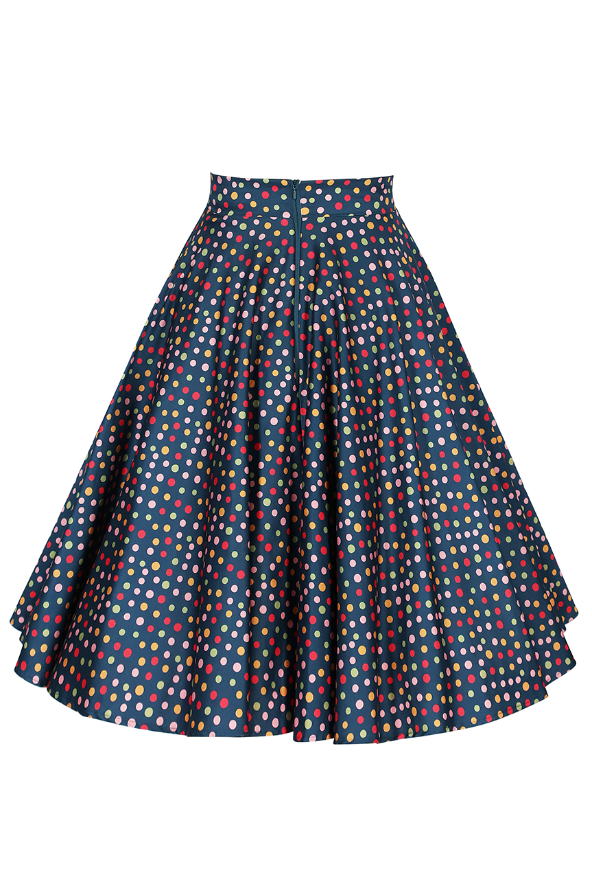 Fiorenza Circle Spot Skirt