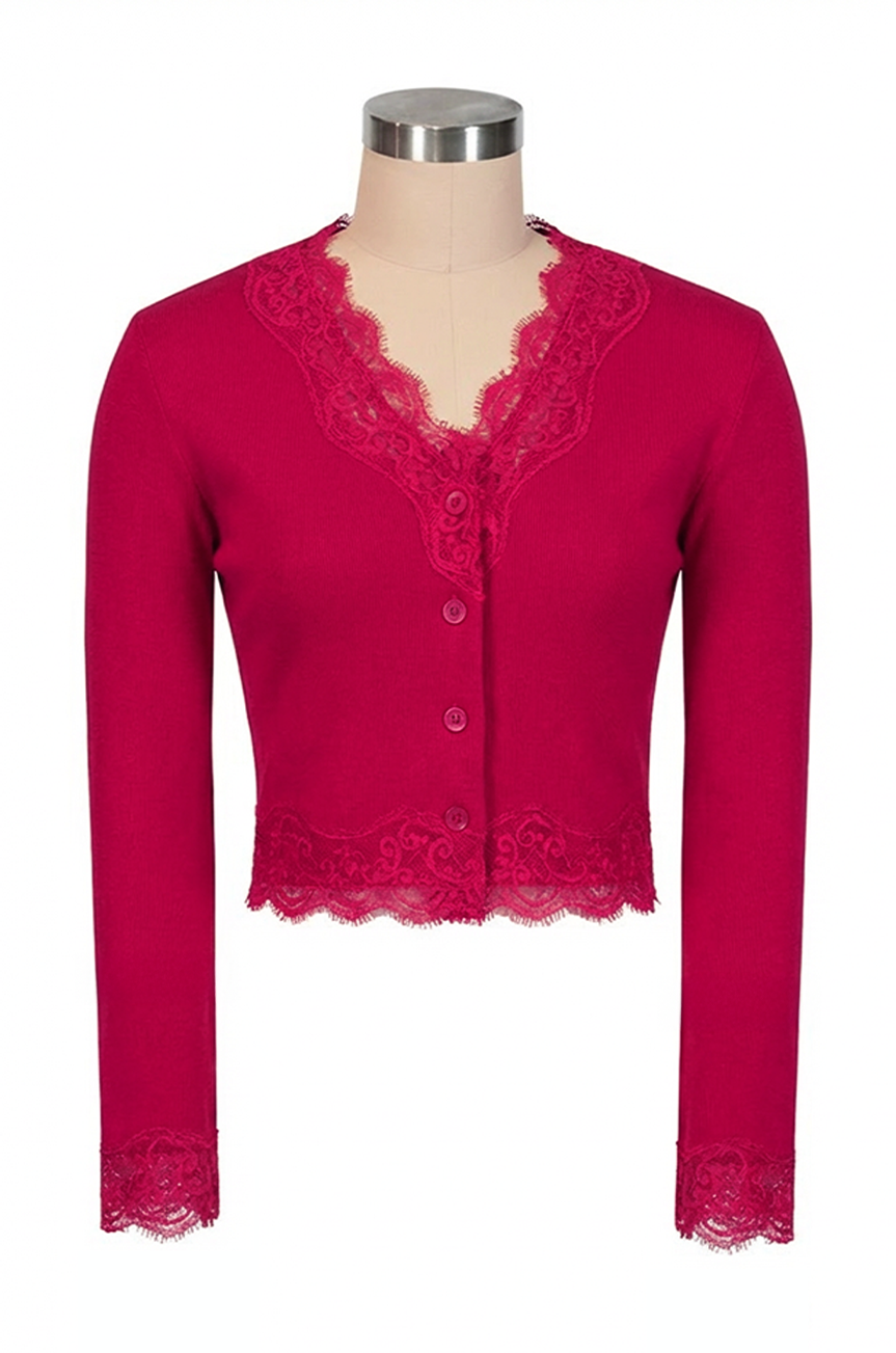 Harptree Village Follies Cardigan (Red)