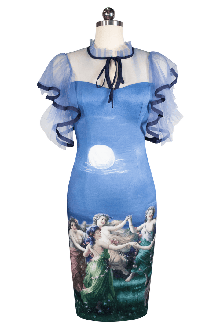 La Luna Wiggle Dress - Kitten D'Amour