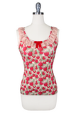 Miss Strawberry Pageant Follies Ruffle Camisole