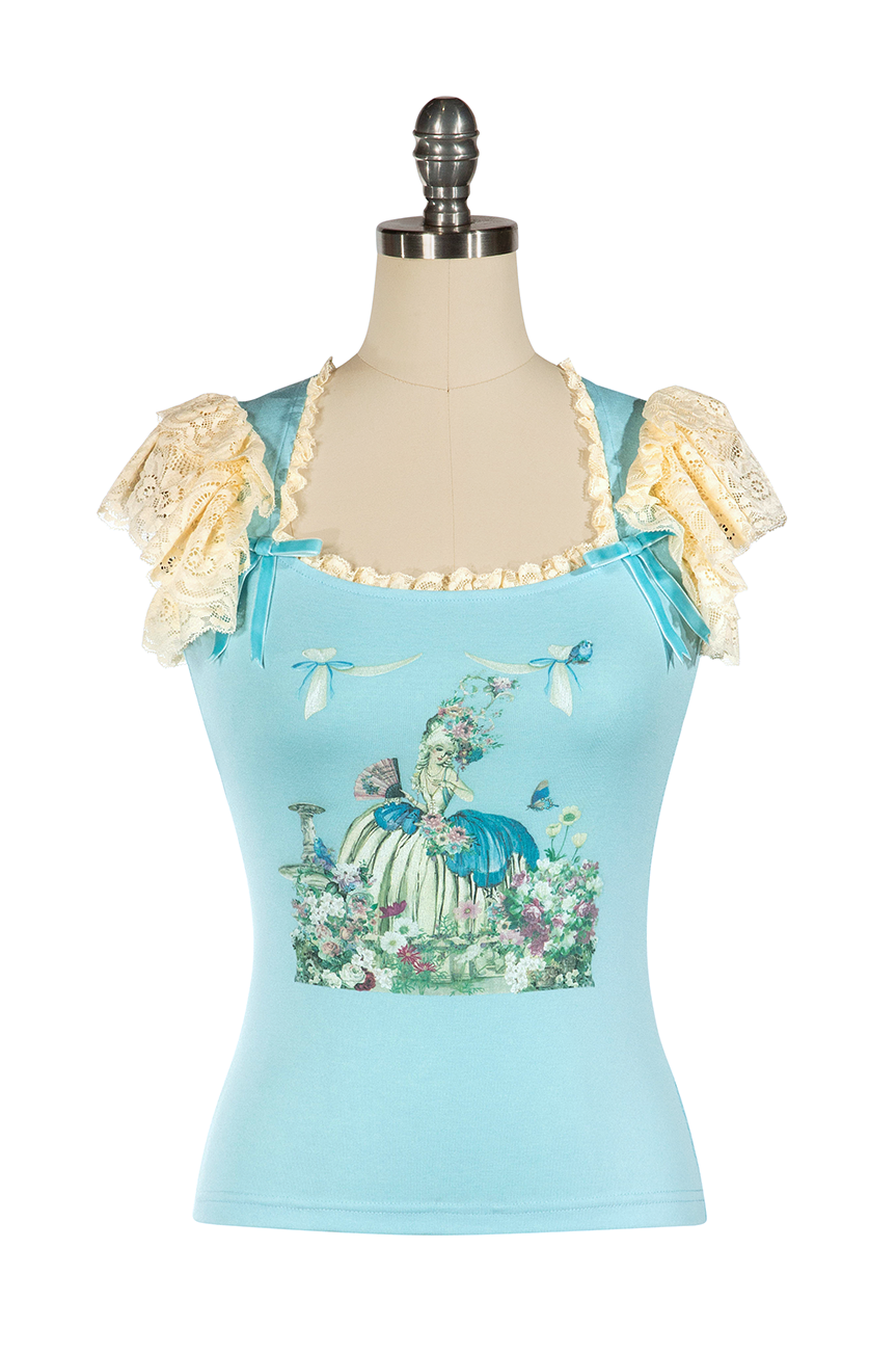 Mayfair Print Top - Kitten D'Amour