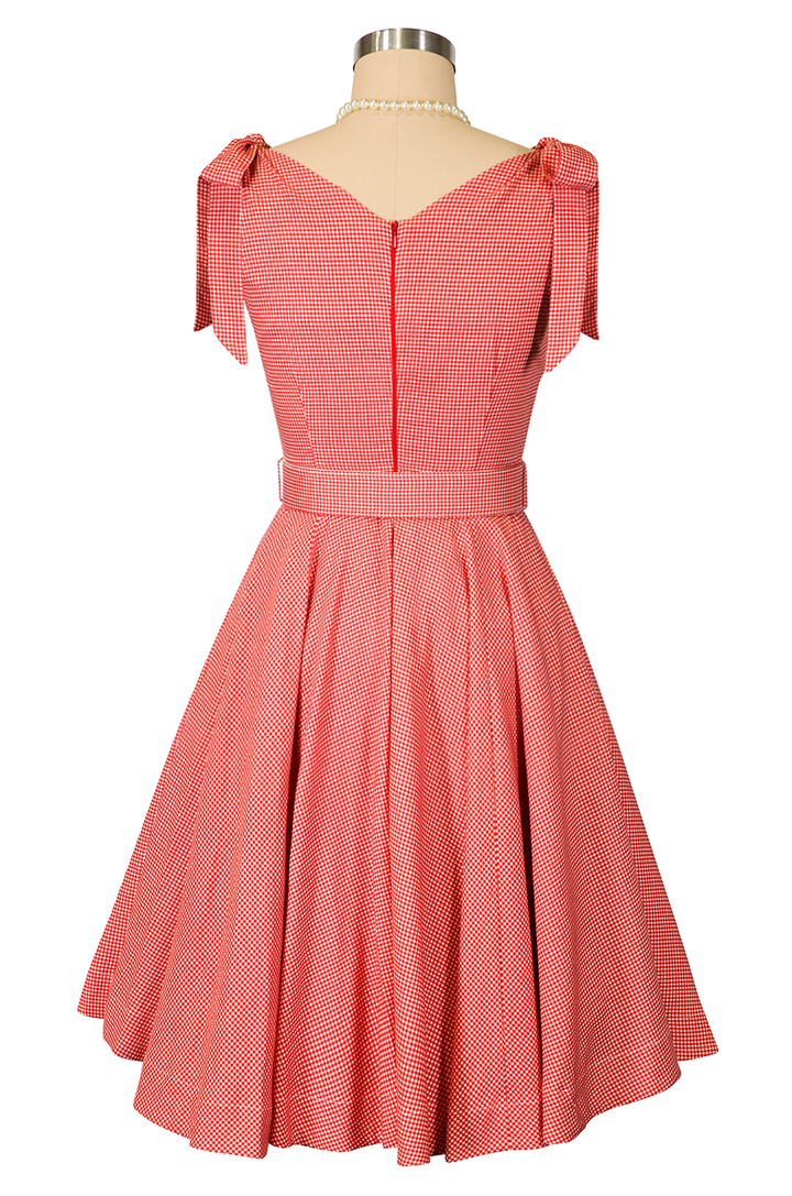 Keepsake Gingham Ruffle Bodice Dress