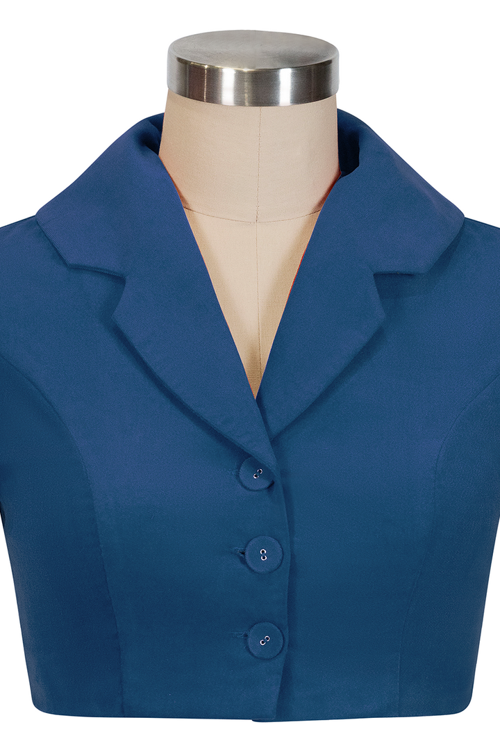 Harptree Village Crop Jacket (Blue)