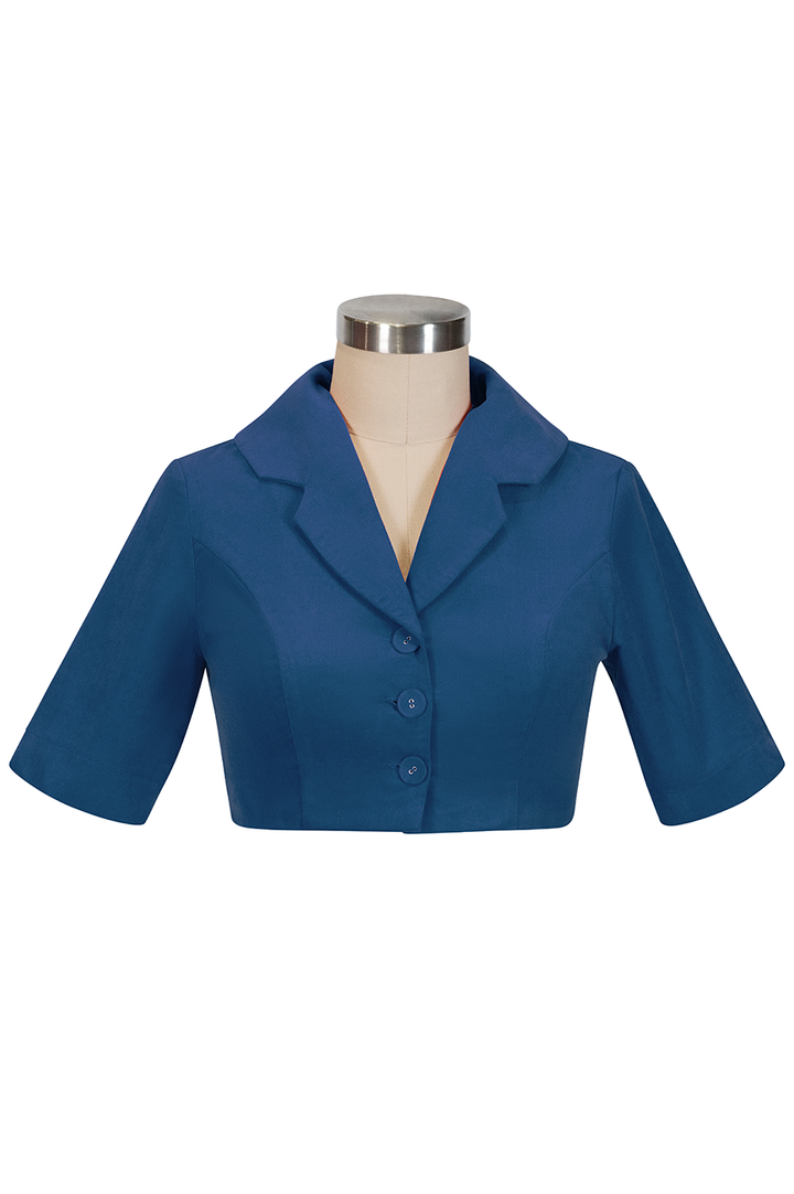 Harptree Village Crop Jacket (Blue)