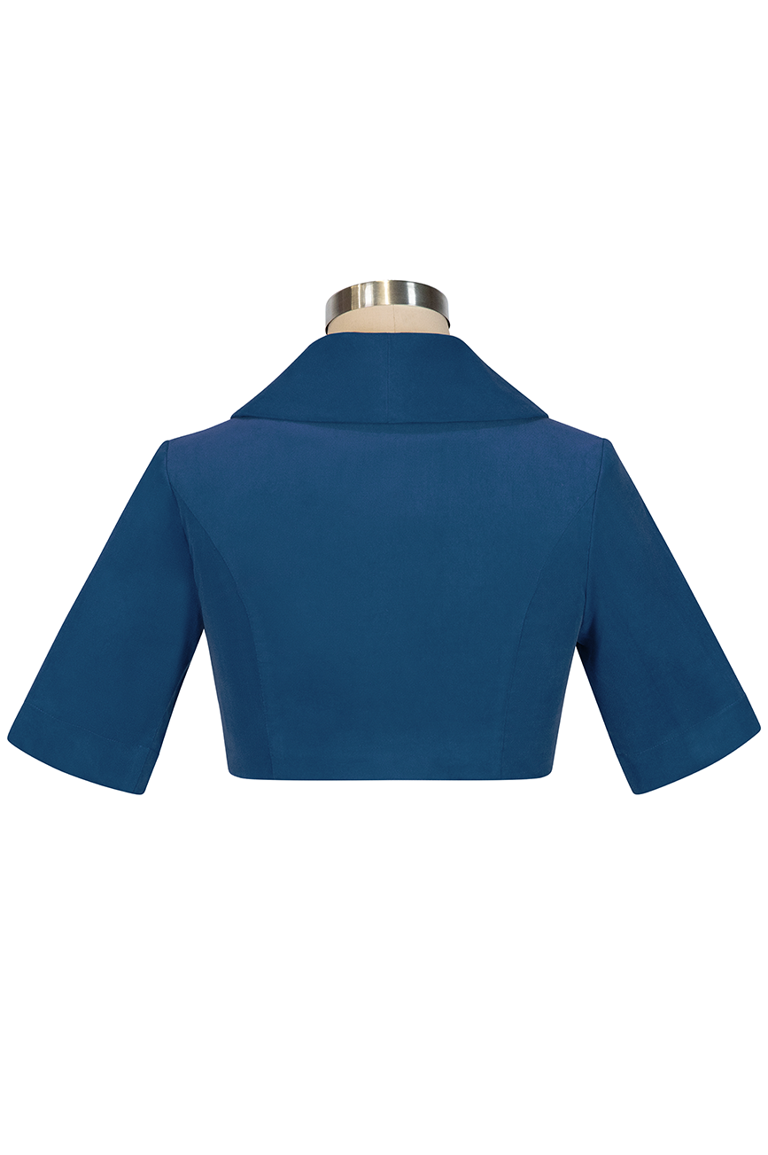 Harptree Village Crop Jacket (Blue)