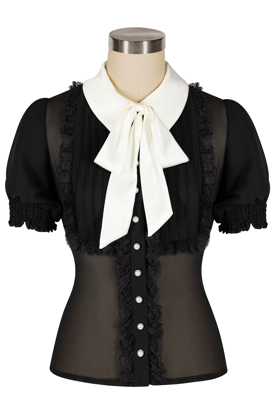 Kitten Noir Blouse (Black)