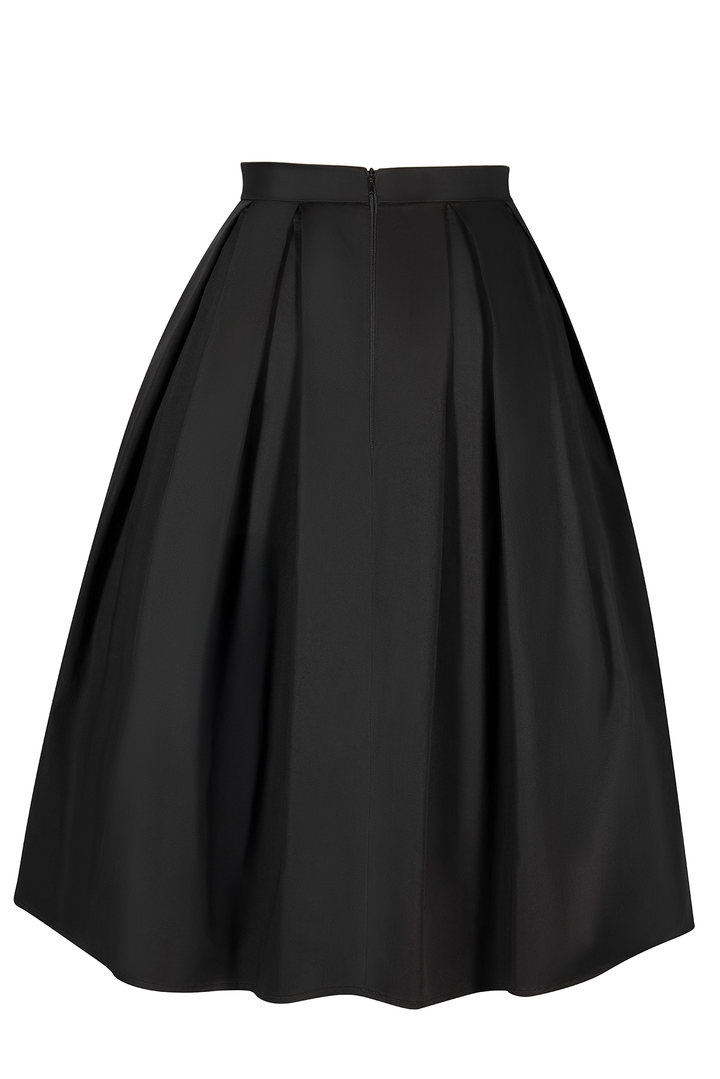 Kitten Noir Tea Length Full Skirt