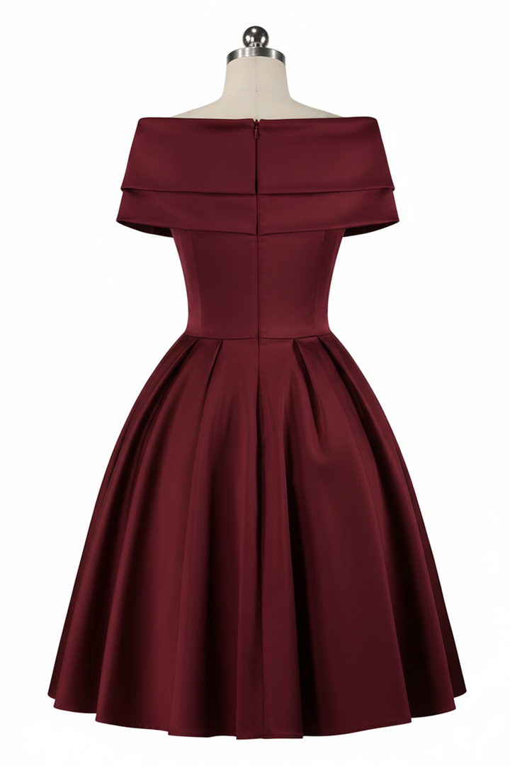 D'Amour L'Avenue Dress (Burgundy)