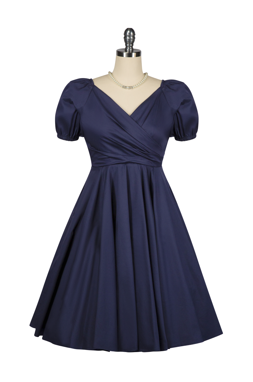 D'Amour Love Note Dress (Navy) - Kitten D'Amour