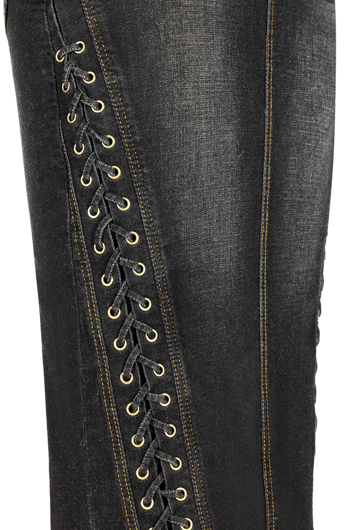 Madison Wiggle Skirt (Black Denim)