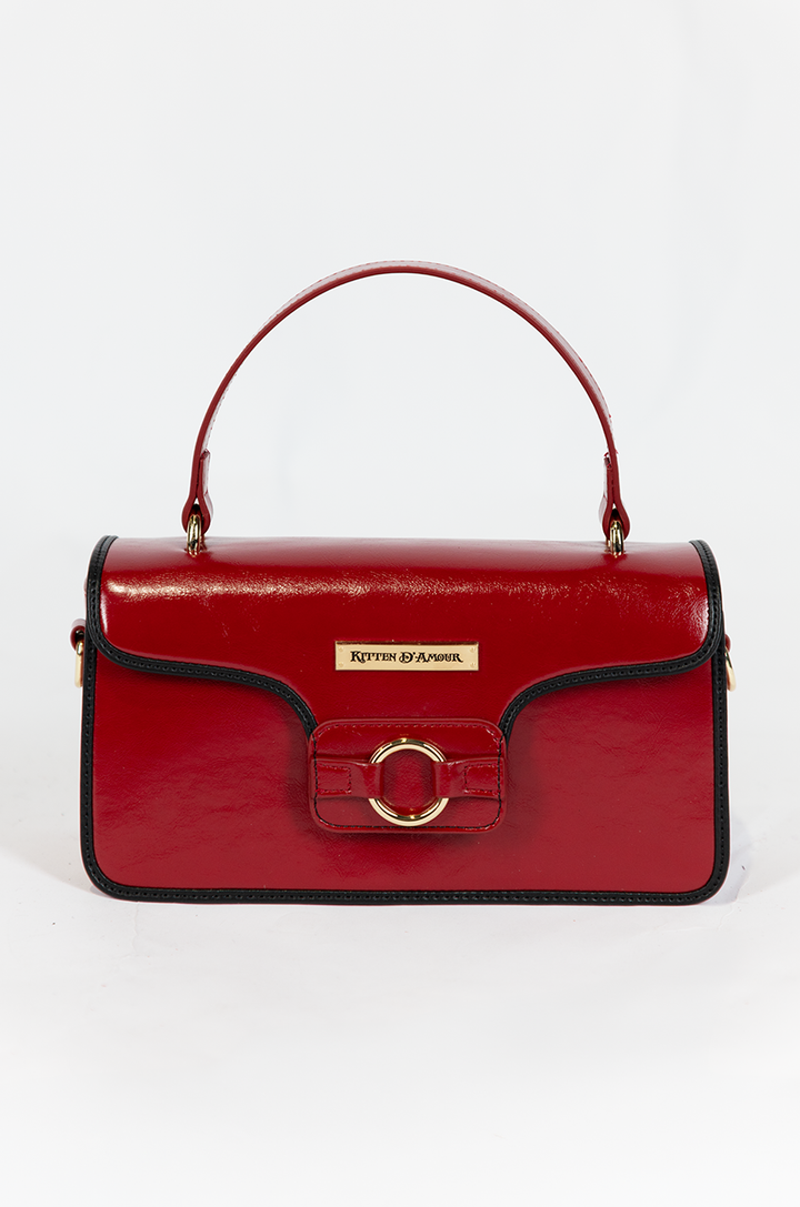 Madison Square Handbag (Burgundy/Black)