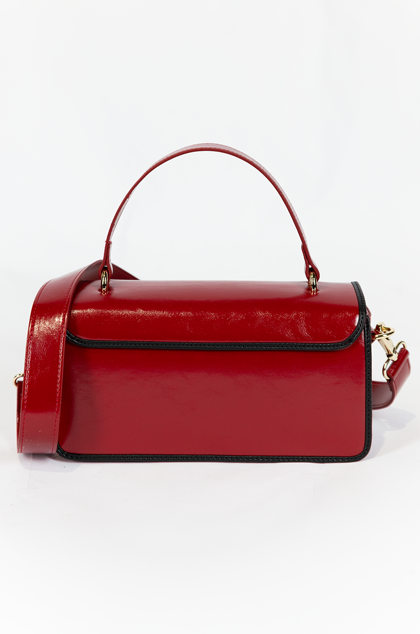 Madison Square Handbag (Burgundy/Black)