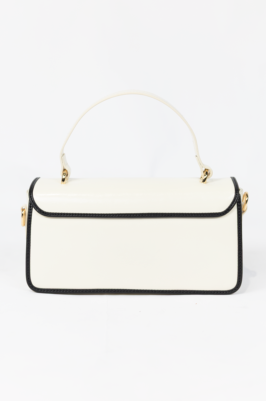 Madison Square Handbag (Black/Off White)