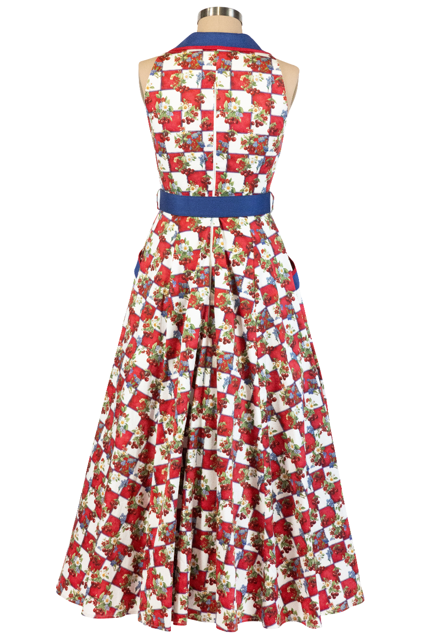 Buy Cherry Bomb Maxi Dress - Bold Vintage Glamour by Kitten D'Amour Buy Cherry Bomb Maxi Dress - Bold Vintage Glamour by Kitten D'Amour