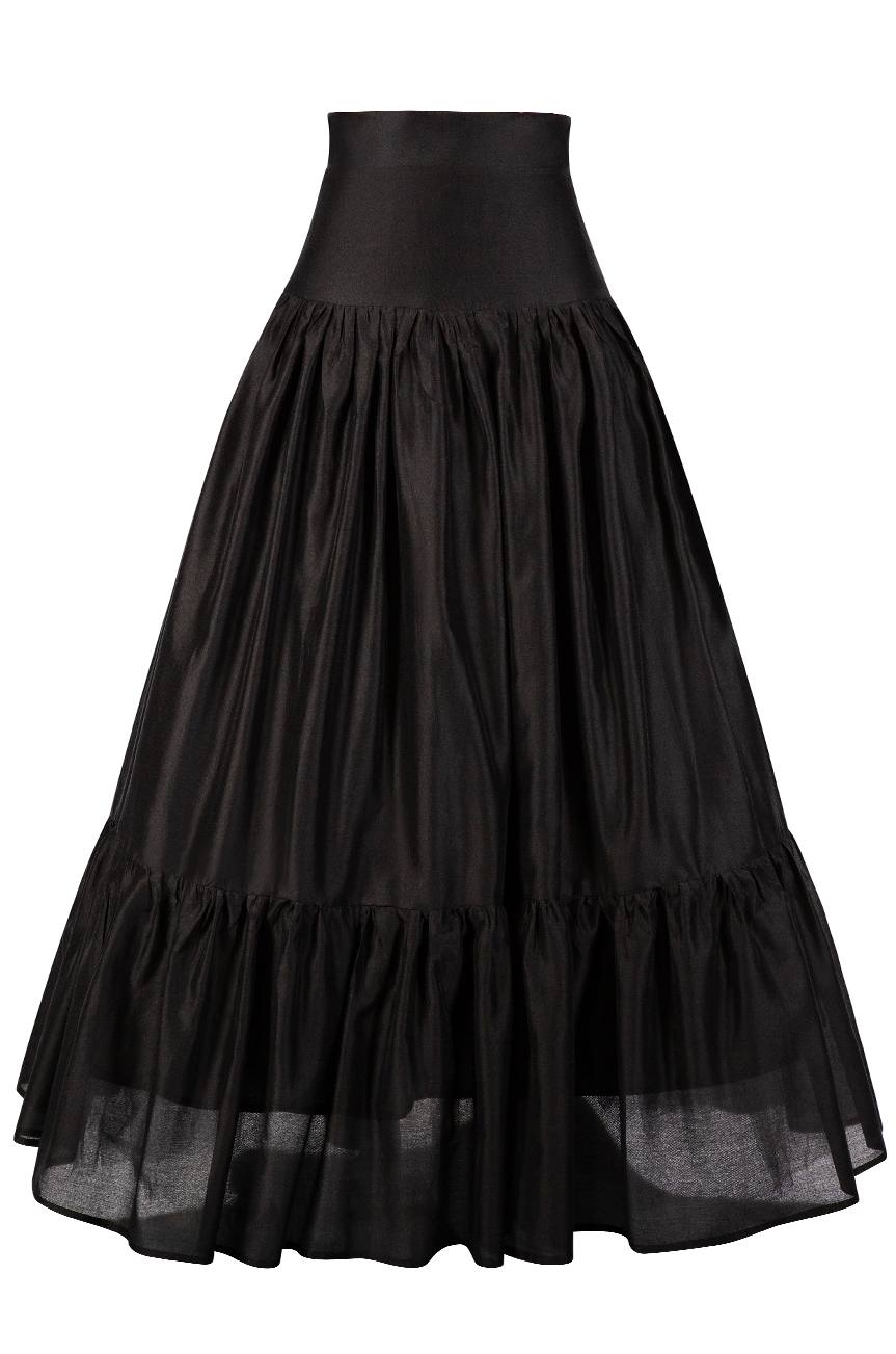 La Fleur Mystique Maxi Skirt (Black)