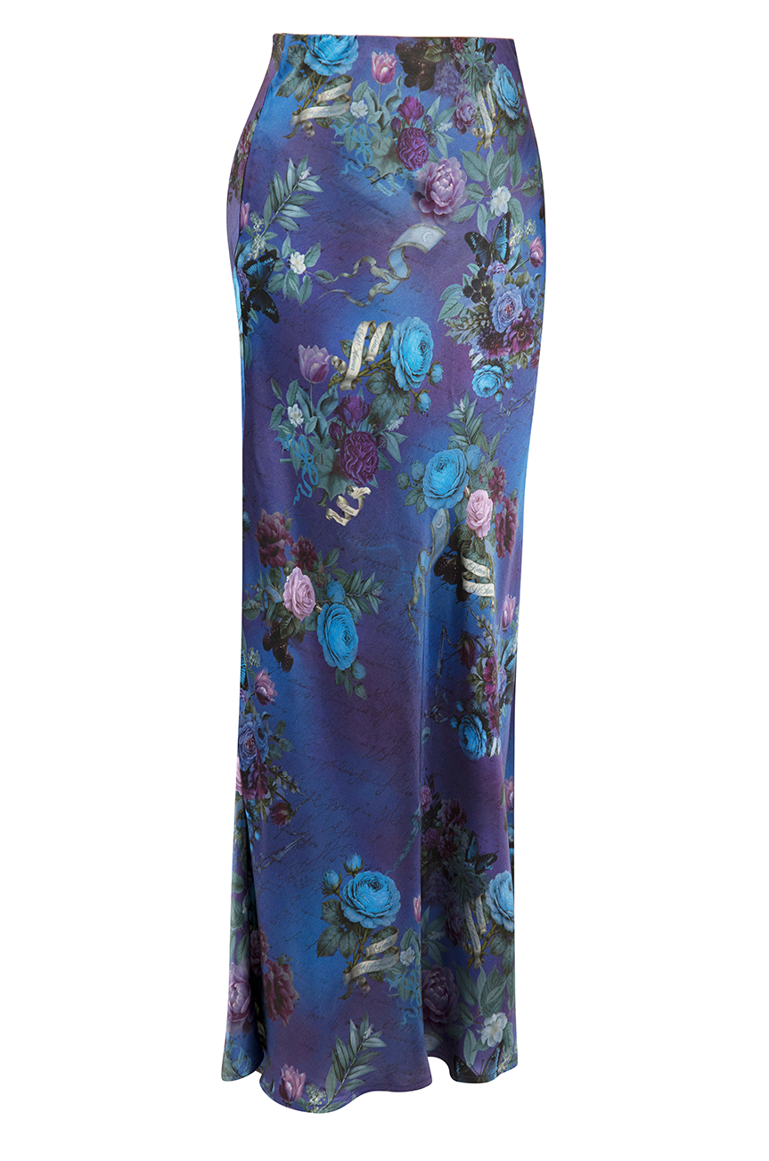 Mon Amour Bias Maxi Skirt (Print)