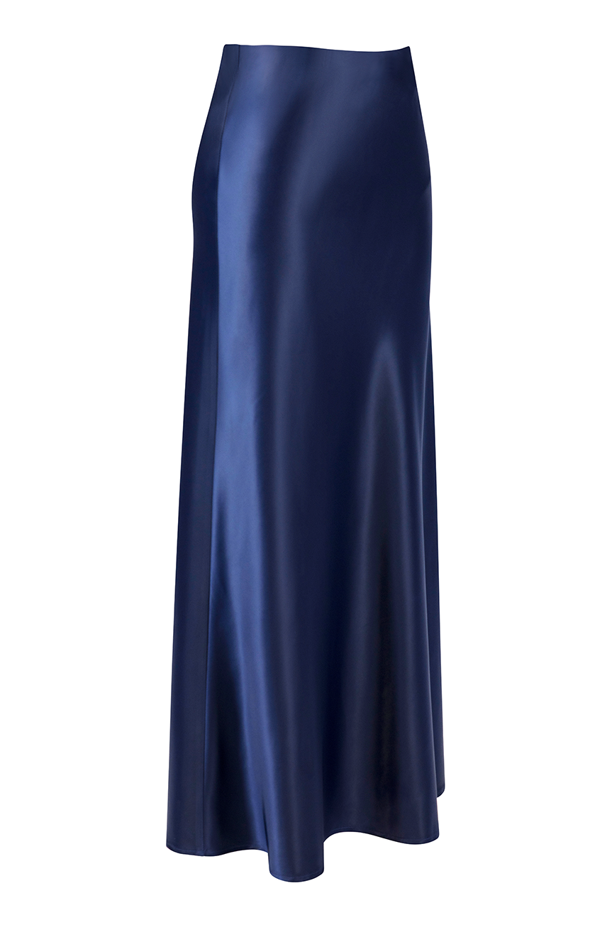 Mon Amour Bias Maxi Skirt (Navy)