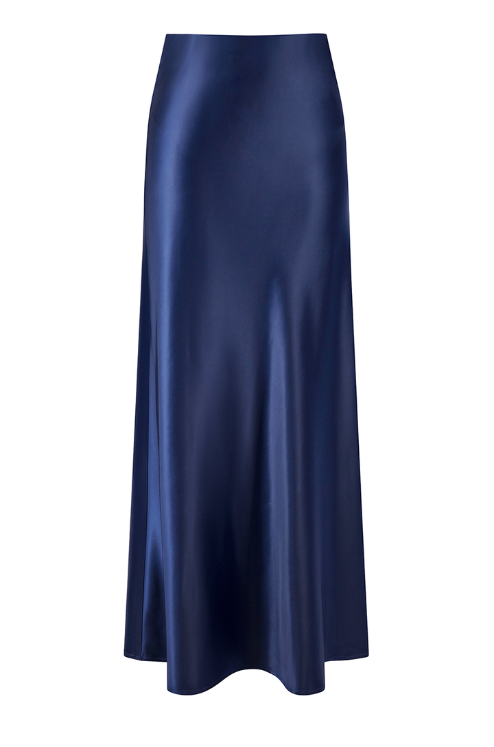Mon Amour Bias Maxi Skirt (Navy)