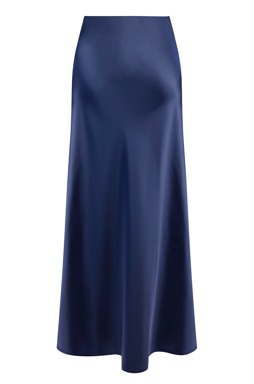 Mon Amour Bias Maxi Skirt (Navy)
