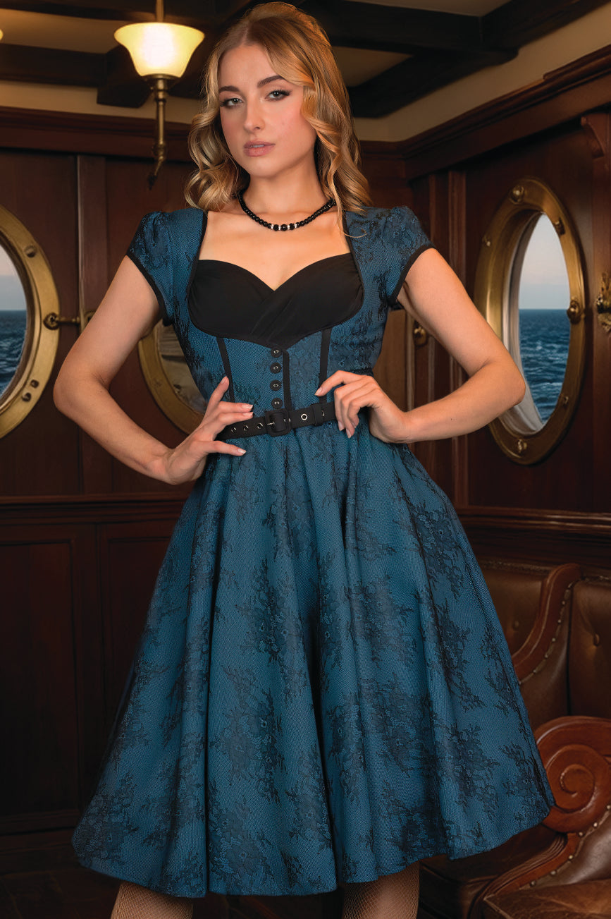 Office Affair Encore Dress (Teal)