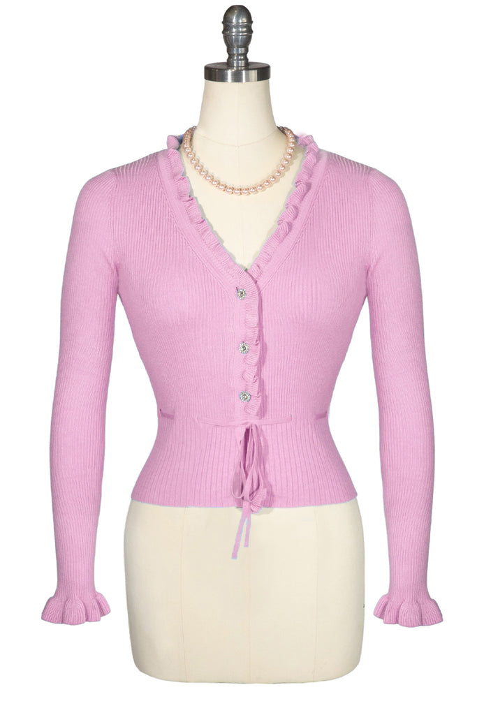 La Luna Knit Cardigan (Pink)