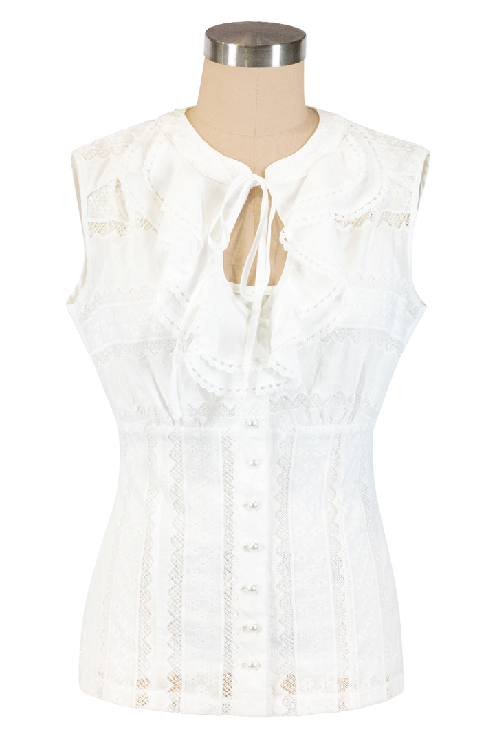 Porcelain Blouse With Singlet