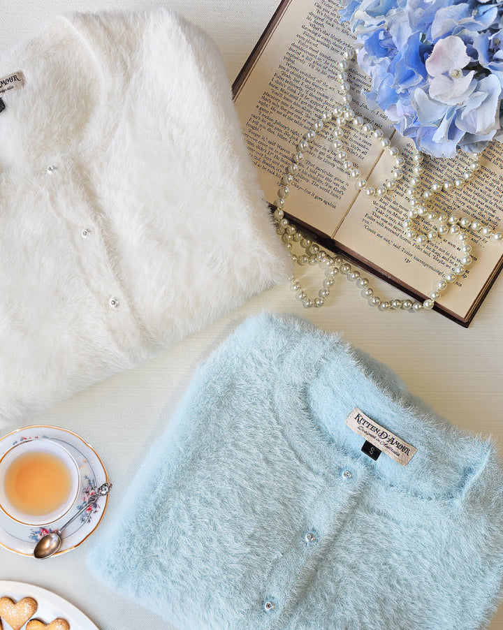 Powder Puff Cardigan (Blue)