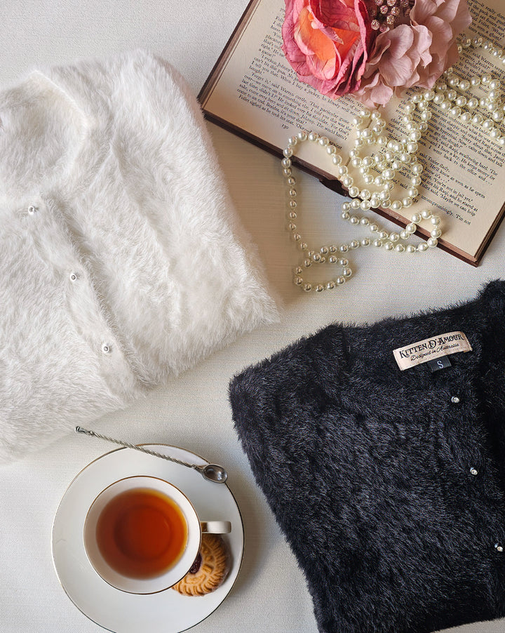 Powder Puff Cardigan (Vanilla)