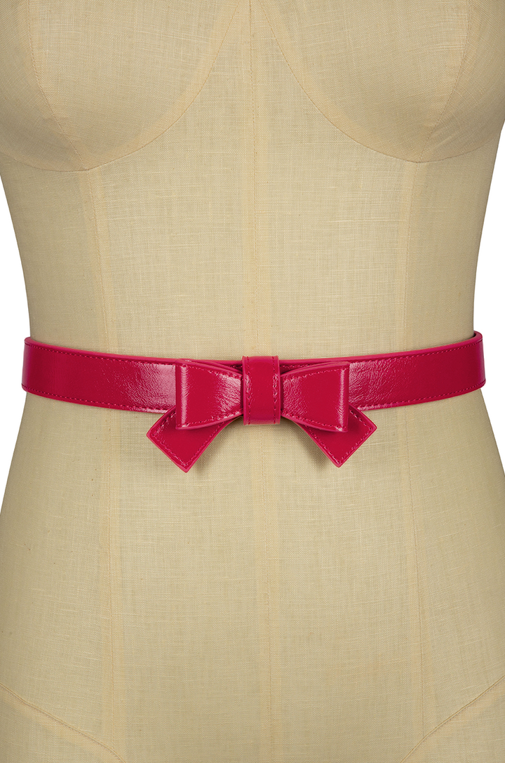 Pretty Kitty Follies Bow Belt (Peach Pink)