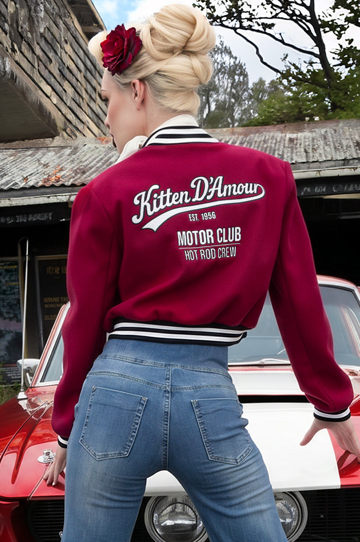 Car Club Jacket (Burgundy)