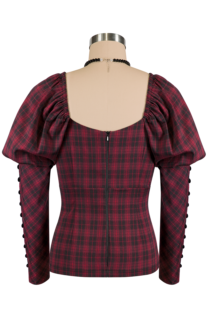 Rouge Noir Lapel Top